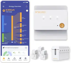 3-Phasen-Energiemonitor mit 40+ Kanälen, Mehrpunktmessung (Wärmepumpe, Netz, PV 