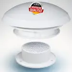 Dachlüfter Wohnmobil Pilzlüfter Weiß - Zwangsbelüftung Camper & Wohnmobil Lüfter mit Fliegenschutz - Aerodynamisch, Wetterfest & Langlebig, Hobby Wohnwagen Ersatzteile, lüfter wohnmobil,