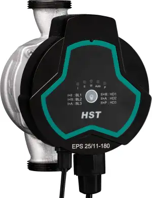 HST | Hocheffiziente Heizungspumpe | Umwälzpumpe | HST EPS 25-110/180 mm | Förde