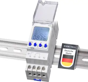 Digitale 2 Kanal Zeitschaltuhr [TPW2] für Hutschiene zum Einbau im Schaltschrank