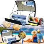 Solarofen, Tragbarer Solarkocher, 4,5 L Solarkocher Mit Großer Kapazität, Outdoor-Ofen, Campingkocher Mit Thermometer, Ideal Für Camping Oder Wandern