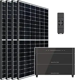 Balkonkraftwerk 2000W mit Speicher Marstek Venus A 4240Wh, 4x500W Black Frame Gl