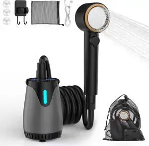 Campingdusche mit Akku LED-Display Camping Dusche