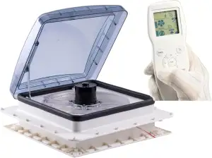 Dachlüfter Wohnmobil 12V mit Fernbedienung, Automatischer Regensensor für Schutz