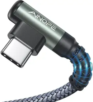 AINOPE USB C Kabel - [2 Stück 2M+2M] 3.1A Ladekabel USB C Nylon Geflochten Schne