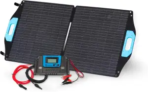 BERGER faltbares Solarpanel Set 100 W inkl. Laderegler | Solarmodul Solar-Komple