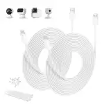 Basesailor Ladekabel für Camera USB C Lang 5M 2Stück,Lange USB A zu USB C Kabel 2.0 mit Blink Mini 2,Outdoor 4,Eufy SoloCam C210/S340/S220,Indoor Cam S350/C220,EufyCam 3/S330,3C/S300,Petcube Cam 360