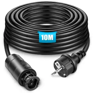 BC-01 Kabel 10M, BC01 Buchse zu Schuko Stecker Anschlusskabel, Balkonkraftwerk A