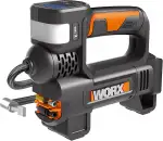 WORX WX092.9 Akku-Kompressor - 4 in 1: multifunktionale Luftpumpe mit punktgenauer Digitalanzeige & Druckkontrolle, Arbeitsleuchte & SOS-Notsignalleuchte - max. 10 bar - ohne Akku & Ladegerät