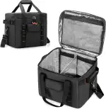 Trunab Wasserdichte Tragetasche Kompatibel mit Jackery Explorer 300/500/1000/1000Pro/ECOFLOW River 2 Pro/River 2 Max, Tragbare Power Station Tasche mit verstellbaren Unterteilungen und isoliertem Fach