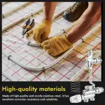 Festwertregelset für Fußbodenheizung ohne Pumpe, Festwertregelset einstellbar 20-70°C mit Mischventil Thermostatkopf Temperaturanzeige für Kollektor Zentralheizung