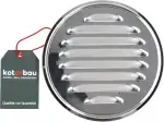 KOTARBAU® Lüftungsgitter ⌀ 150 mm Edelstahl Rund Abluftgitter Verschrauben Flansch Insektschutzgi...