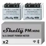 Shelly PM Mini Gen3 - WLAN Smarter Stromzähler, 1 Kanal, 16A, kein Relaisschalter, Leistungsmessu...