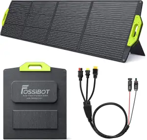 FOSSiBOT 200W Solarpanel, Faltbar Solarmodul für F1200 F2400 F3600 Tragbare Sola