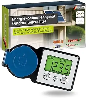 SCHWAIGER Energiekostenmessgerät & Einspeisemessgerät I Outdoor geeignet & beleu