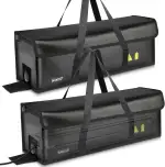 2 Stück E-Bike Akkutaschen, Feuerfest bis 2300 °C, Wasserdicht, Explosionsgeschützt, 6 Lagen feue...