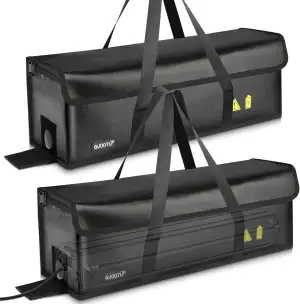 2 Stück E-Bike Akkutaschen, Feuerfest bis 2300 °C, Wasserdicht, Explosionsgeschü