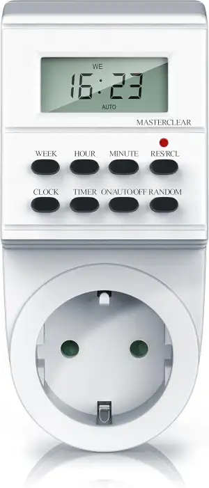 Digitale Zeitschaltuhr - Timer mit 1,5 Zoll LCD-Display - 3680W Steckdosenschalt