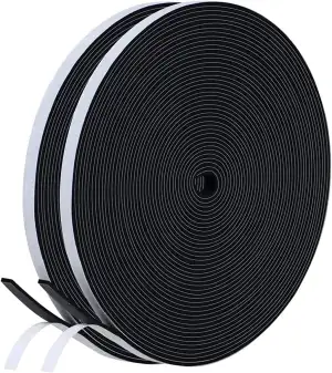 Dichtungsband Selbstklebend für Türen Fenster, 6mm(B) x 1.5mm(D)/20m Schaumstoff
