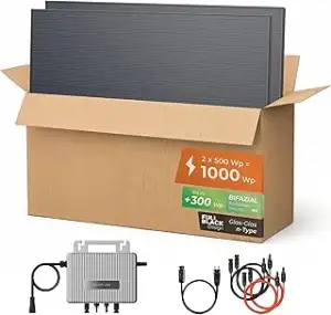 Solarway® 1000Wp / 800W Balkonkraftwerk komplett Steckdose - neuester EcoFlow St