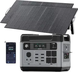 OUKITEL P2001E Pro 2048Wh Hochleistungs-Powerstation Mit 2x200W Solarpanel 3200W