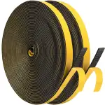 Dichtungsband Selbstklebend für Türen Fenster, 6mm(B) x 1.5mm(D)/20m Schaumstoff klebeband Gummidichtung Gegen Kalte Zugluft/Anti-Kollision/Schalldichter/Wasserdichter/Staubdicht