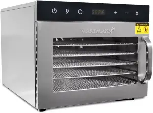 Wartmann Dörrautomat WM-2206 DH Dörrautomat Edelstahl – Kompaktes Dörrgerät mit 