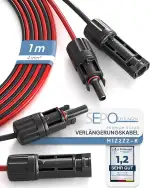 Solarkabel Verlängerung 4mm²/6mm² – 2er Set 1/2/3/5/10M – inkl. 0% MwSt. gem. § 12 Abs. 3 Ust Verbindungskabel mit MC4-Steckern – UV-beständig & langlebig für Solaranlagen