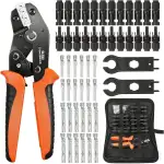 Solar Crimpzange Set für 2.5/4/6mm² Pv Kabel,12 Paar Pv Stecker Und Kabelstecker,1x Crimpzange,Wa...
