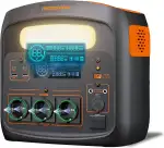 Tragbare Powerstation 1800W(Spitze 3600W)/1102,5Wh, LiMnFePO4 Akku, 0-100% in 65 Min aufgeladen, USB-C-100W, DC-Ausgang, 230V AC Steckdosen, MPPT 400W Solarladung, Solargenerator für Camping, Outdoor