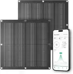 Solarpanel Set 110W, Semi-Flexibel & Leicht Balkonkraftwerk, Smart Monitoring per App, für Balkon & Garten Anwendungen