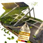 2 Sets Solarmodul Halterung zur Beschwerung - 0% MwSt│Halterung für Solarmodule bis zu 114.5 cm│Robuste Solarpanel Halterung│Einstellbarer Neigungswinkel 0° - 90°│Flachdach, Balkonkraftwerk, Wand