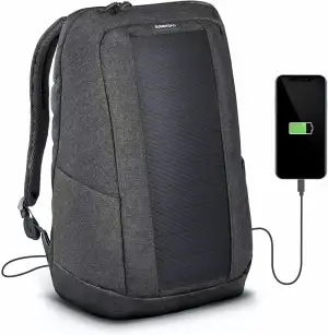 Sunnybag Iconic | Solar-Rucksack mit integriertem 7 Watt Solar-Panel | USB-Ansch