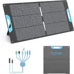 110W Faltbares Solarpanel mit USB-C PD 65W & USB-A QC 3.0, IP67 Wasserdicht, 23,5% Wirkungsgrad ETFE Ladegerät mit Ständer für Camping, Wohnmobil, Powerstation, Laptop, Smartphone, Tablet
