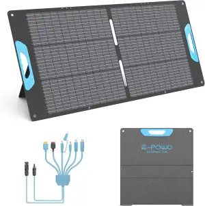 110W Faltbares Solarpanel mit USB-C PD 65W & USB-A QC 3.0, IP67 Wasserdicht, 23,