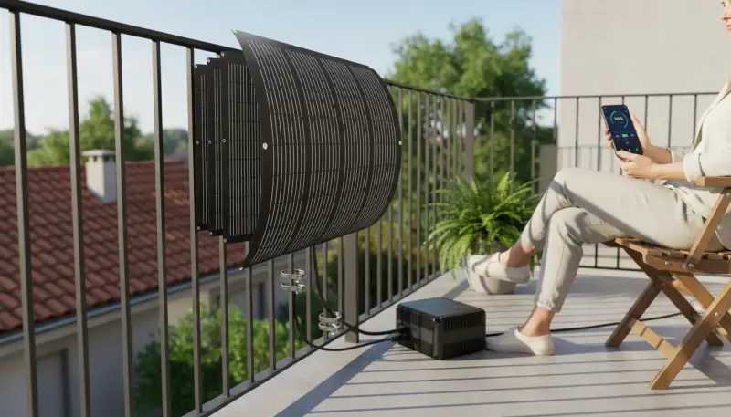 Flexibles Balkonkraftwerk mit Speicher clever nutzen